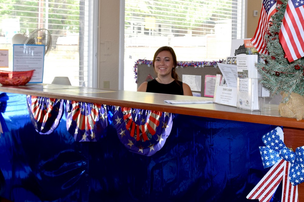 Our check-in desk