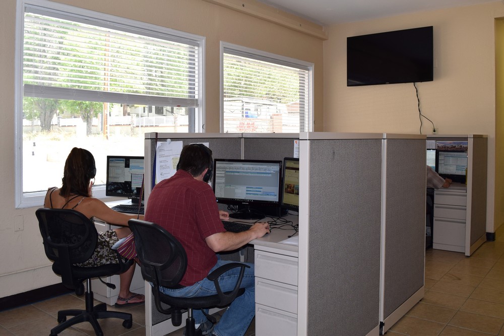 Our booking agents hard at work
