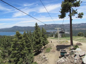 The chair lift at Snow Summit in Big Bear