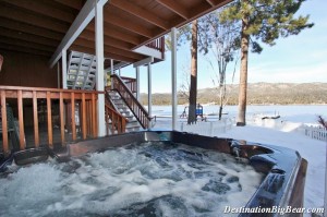 Soak in a hot tub all year round in Big Bear Lake