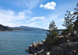 Beautiful views for cycling in Big Bear Lake