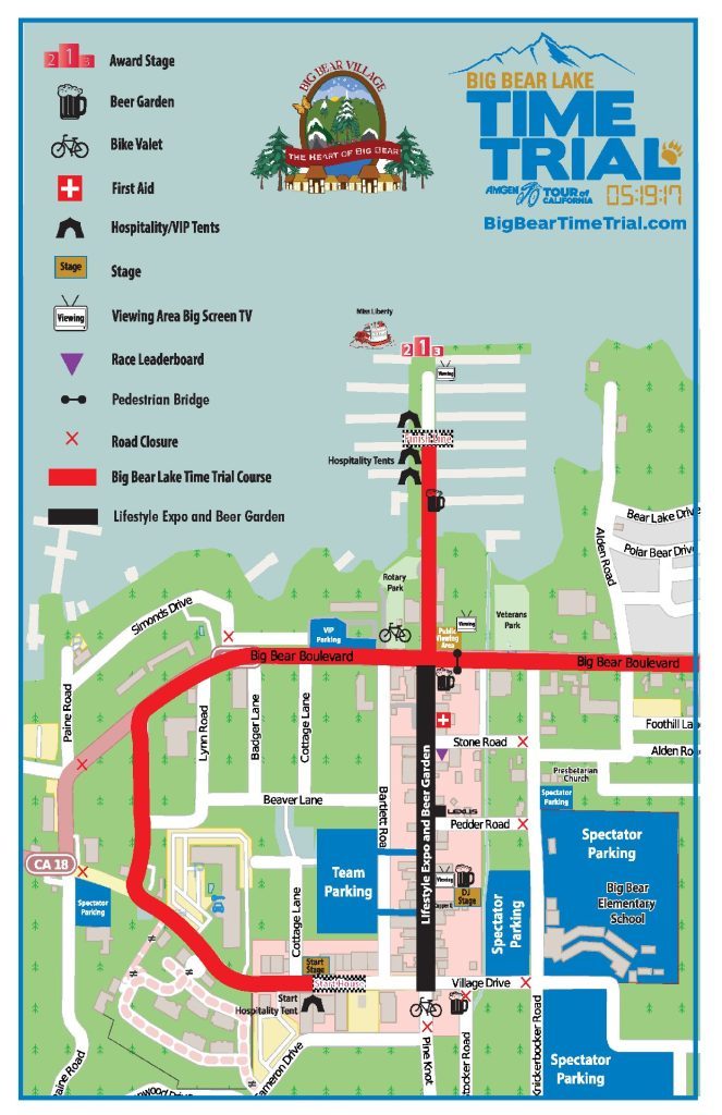 Big Bear Village course map