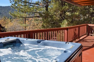 hot tub at a vacation rental in Big Bear Lake