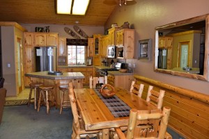 Gather around for a warm meal in your Big Bear cabin rental