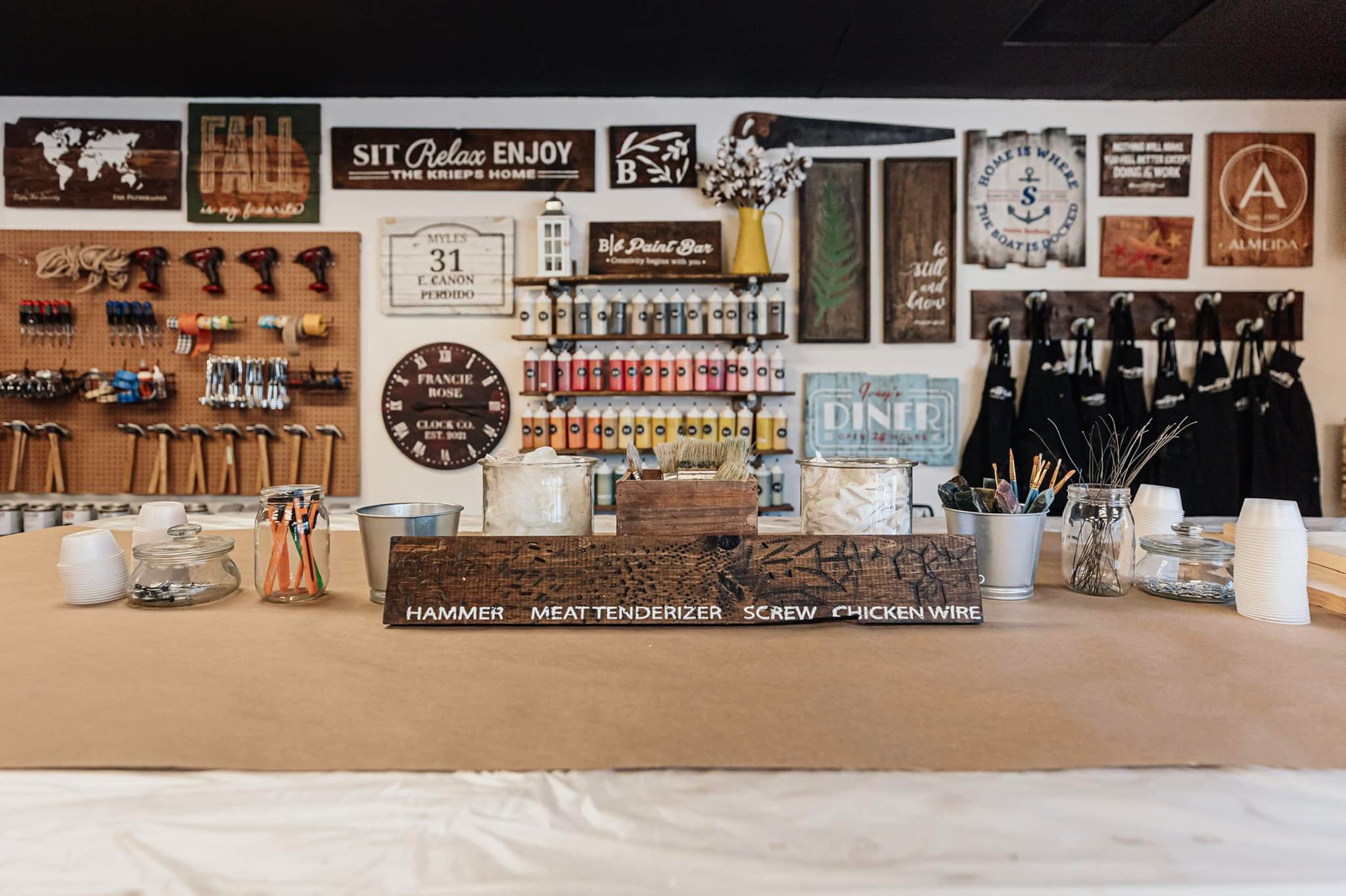 Board and Brush Creative Studio DIY Together in Big Bear Lake