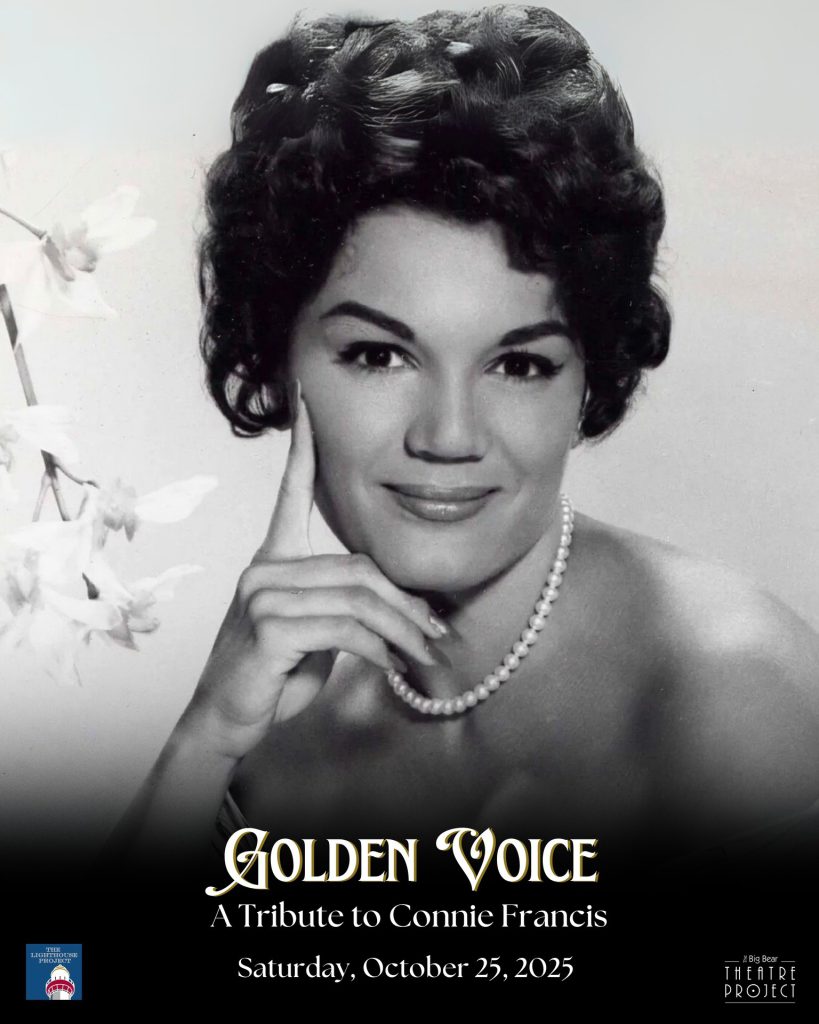 Golden Voice poster featuring Connie Francis tribute event details