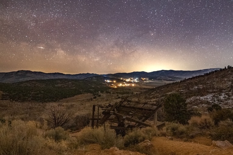 Stunning night sky filled with stars above the Big Bear landscape during One Sky Week stargazing experience