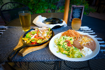 Fajitas and Side Dish Big Bear Bar and Grill