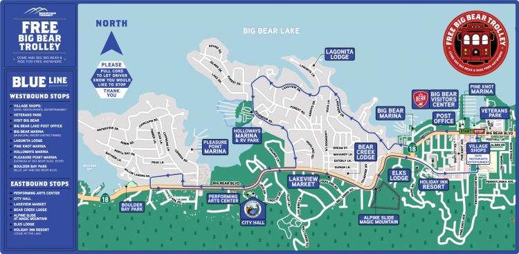 Free Big Bear Trolly Blue Line