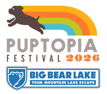 Puptopia Festival 2026 logo at Big Bear Lake dog-friendly event