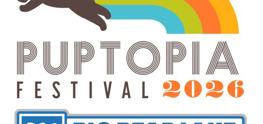 Puptopia Festival 2026 logo at Big Bear Lake dog-friendly event