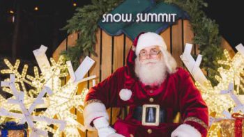 Santa in Snow Summit