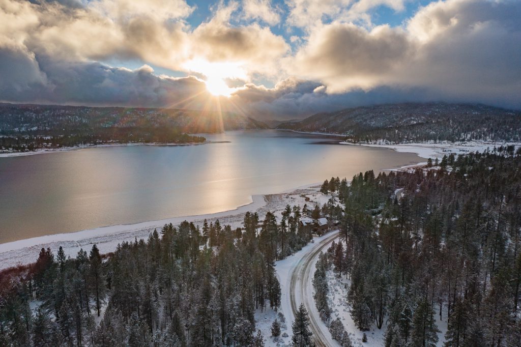 Snow Storm in Big Bear- Bending Energy Photography