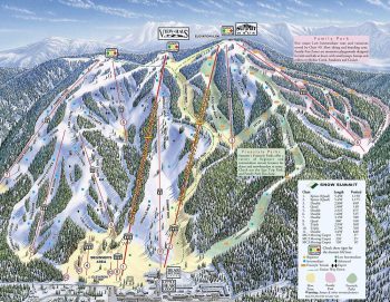 Snow Summit Ski Resort Trail Map