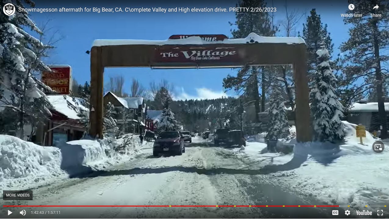 Big Bear Mountain Storms and Post Storm Conditions Destination Big Bear