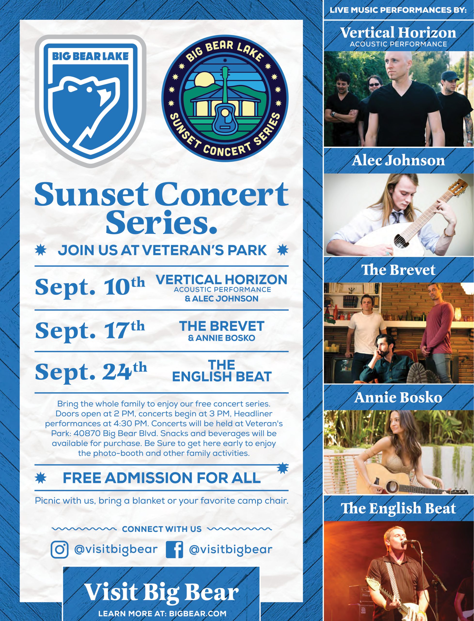 Free Sunset Concert Series in Big Bear Lake