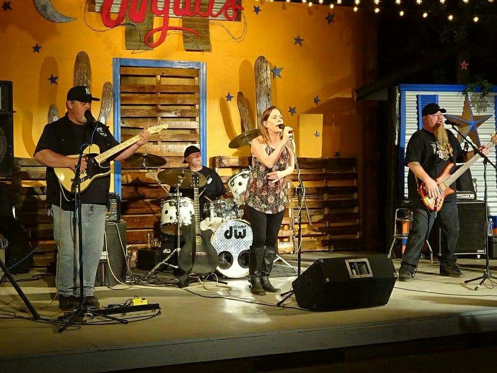 Live country rock band performing on stage at Wyatt’s Grill and Saloon in Big Bear Lake