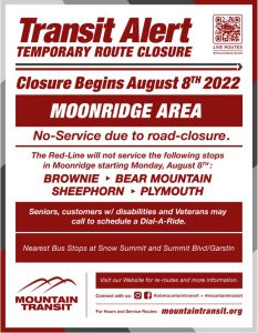 Transit Alert Temporary Route Closure
